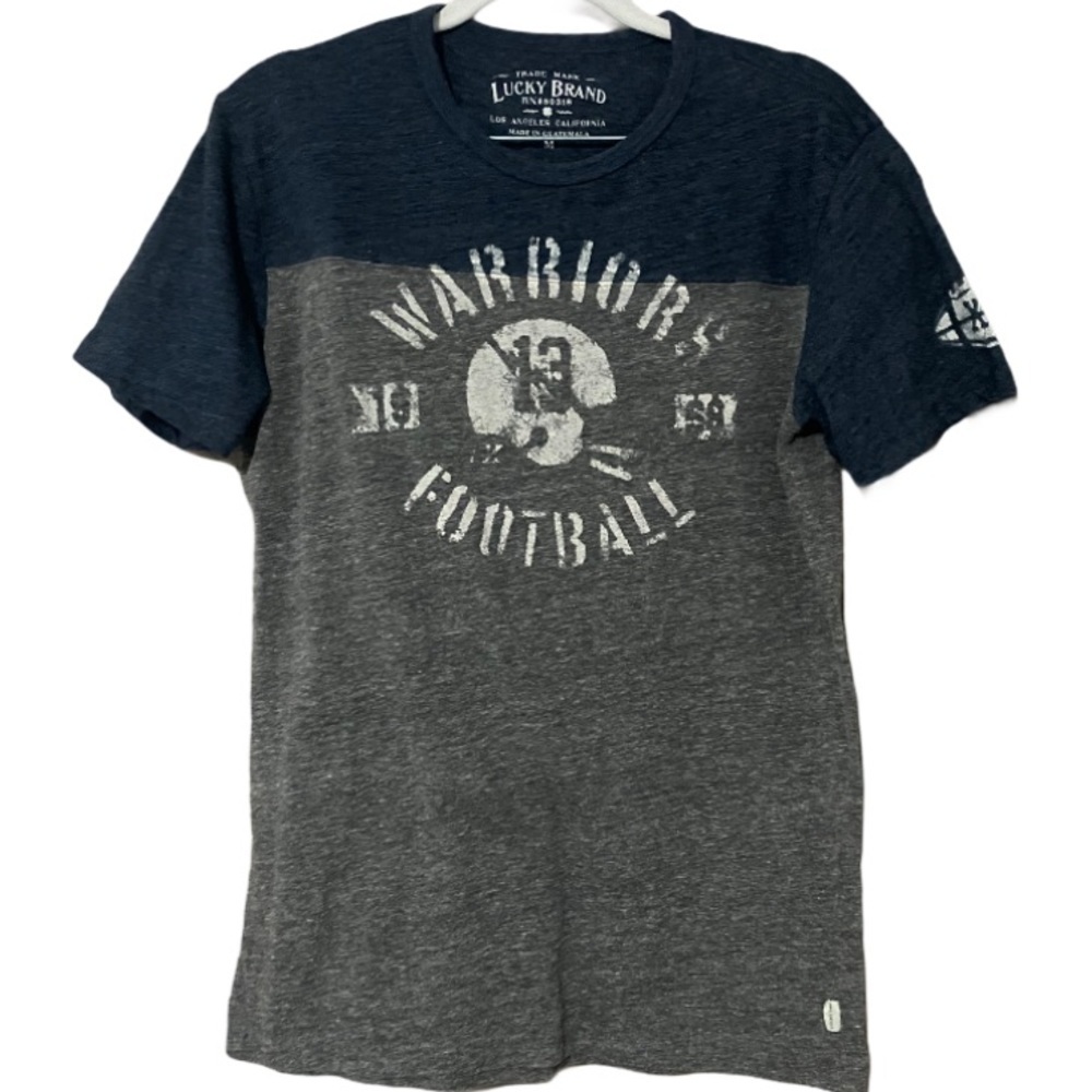 Lucky Brand Warriors football lucky 13 graphic tee